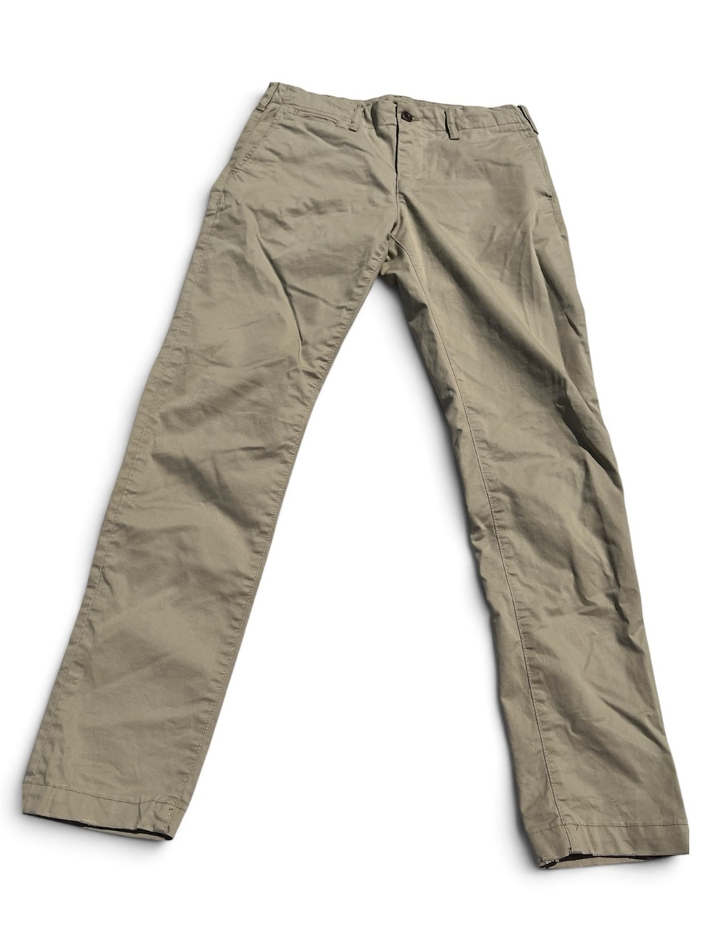 American Eagle Men Tan Khaki Flex Stretch Chino Pants Slacks Size 30 x 32